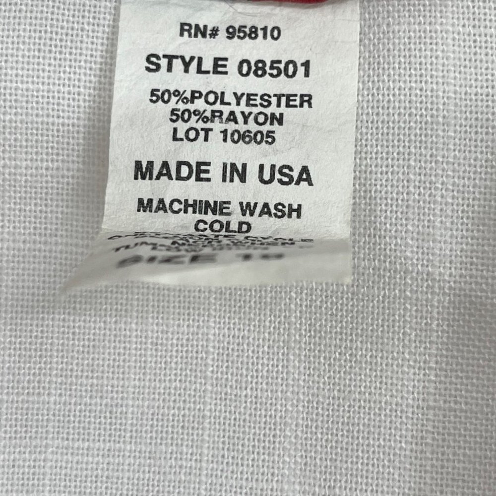 Bedford Fair Blazer Jacket 16 White Button Down Pockets - Picture 4 of 10